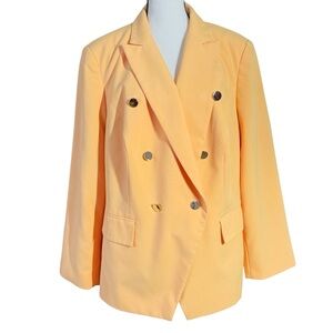 Emily Women's Double-Breasted Yellow Blazer